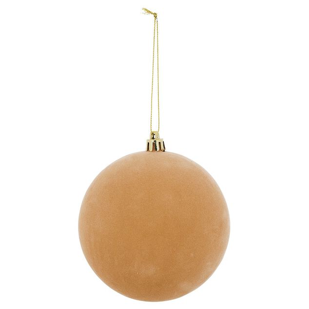 Boule de No&euml;l effet floqu&eacute;