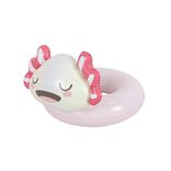 Bou&eacute;e ronde t&ecirc;te de axolotl en plastique blanc &Oslash;60cm