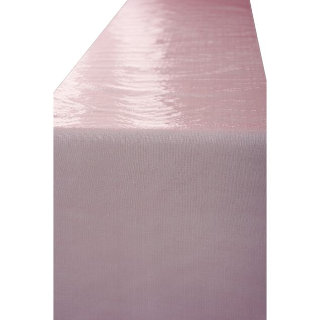 Chemin de table en nylon organza rouge
