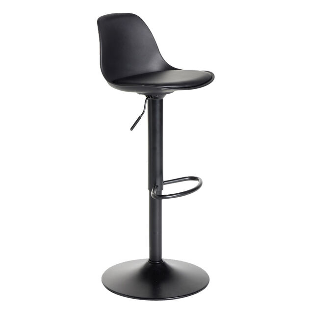 Tabouret bar Gaby m&eacute;tal noir 41x38xH103cm