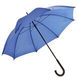 Parapluie canne manuel uni bleu L87cm