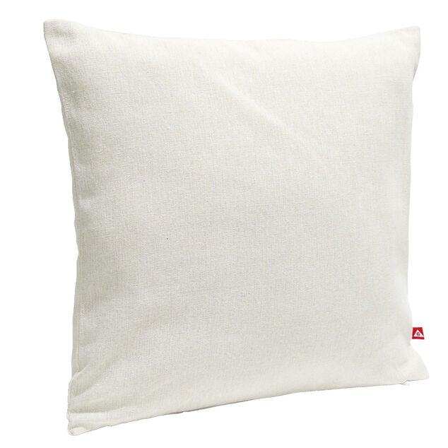 Housse de coussin carr&eacute;e coton tiss&eacute; avec fermeture 40x40cm - 2 mod&egrave;les
