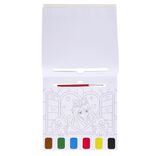 Cahier de peinture &agrave; l'eau - 6 couleurs et 1 pinceau