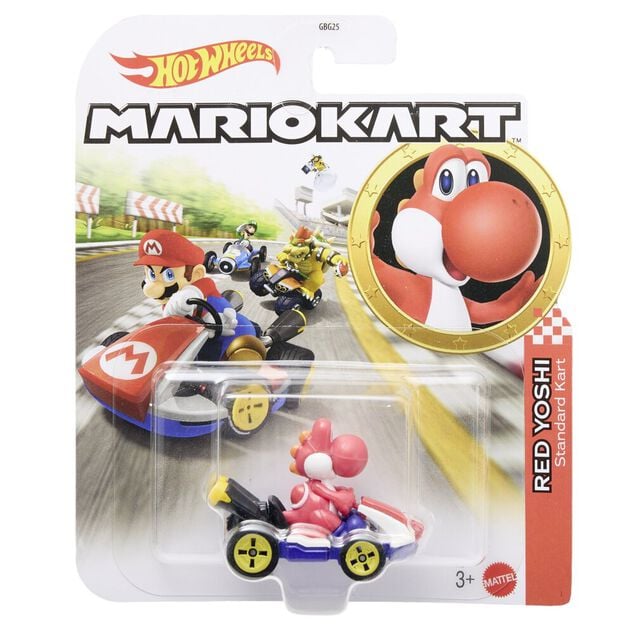 V&eacute;hicule Mario Kart 1/64 m&eacute;tal 14x16,5cm (plusieurs mod&egrave;les)