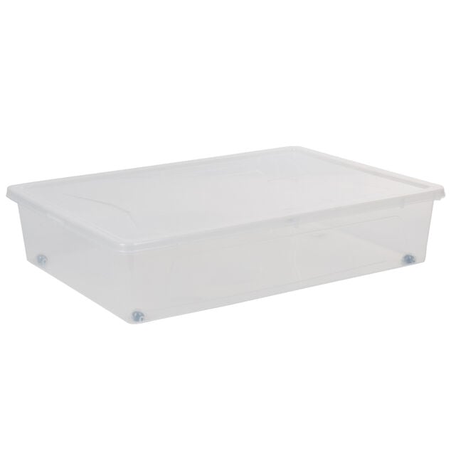 Bo&icirc;te de rangement transparente 55 L