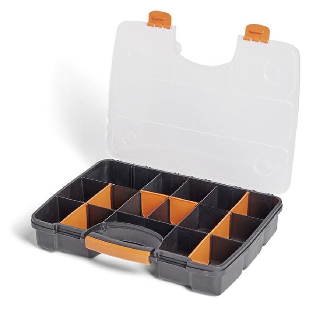 Bo&icirc;te &agrave; outils multi compartiments 38,5x29,5xH6,5cm