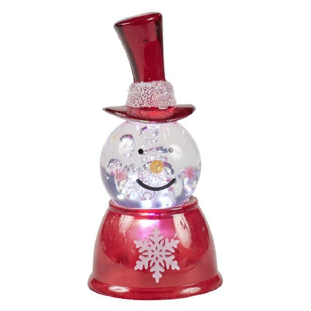 Bonhomme de neige lumineux &agrave; poser H7,5cm