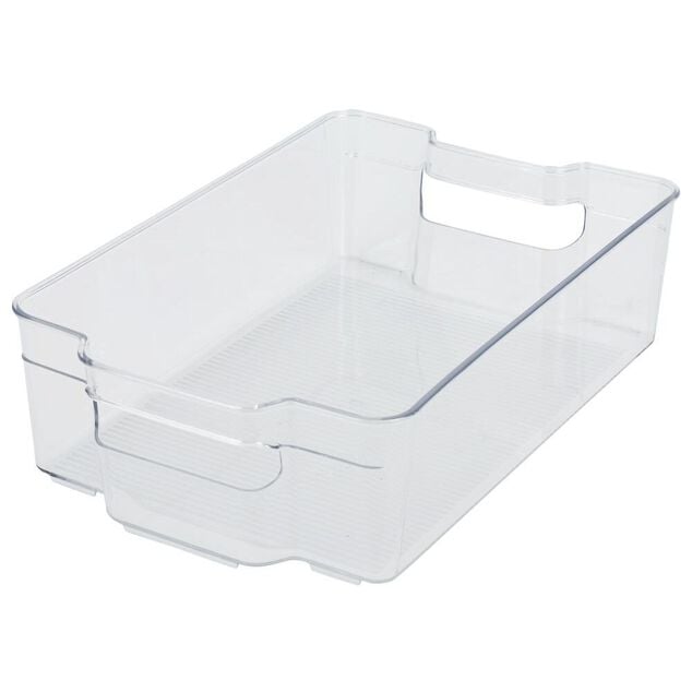 Bac rangement frigo 5,8L plastique transparent 32,5x21,5xH9cm