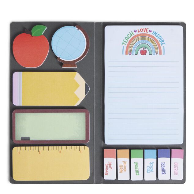 Carnet de notes fun feuilles adhésives 10,5x20cm (2 modèles)