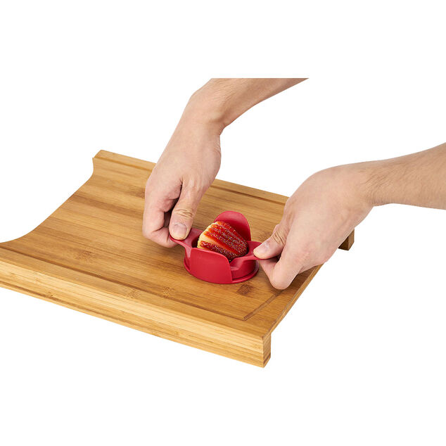 Coupe fraise lames inox acrylique rouge