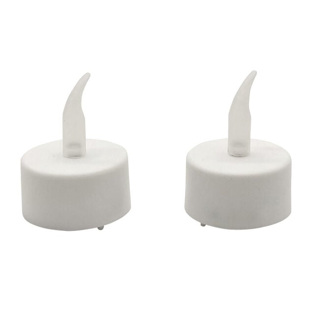 Bougie lumineuse &agrave; led blanc x2