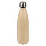 Bouteille isotherme inox effet bois marron 500ml