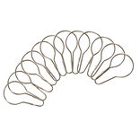 Anneau rideau de douche en m&eacute;tal x12