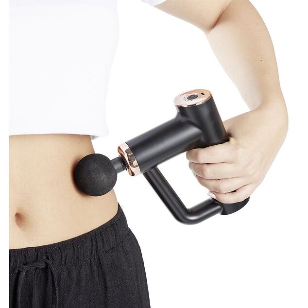 Pistolet de massage 4 têtes interchangeables et 6 vitesses