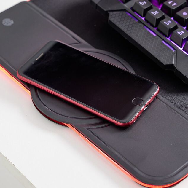Tapis de souris lumineux avec chargeur induction 80x30cm