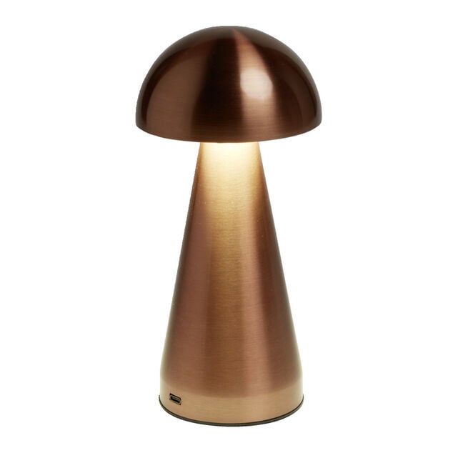 Lampe de table Roundi USB tactile orange &Oslash;9,5xH22,5cm