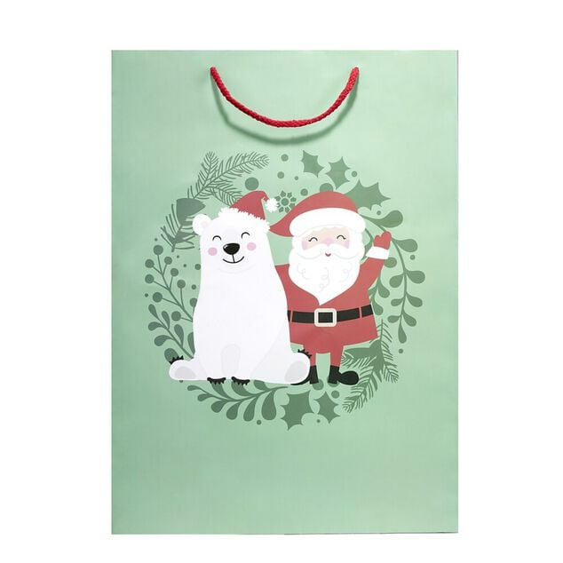 Sac cadeau Noël 33xH46cm - 2 modèles