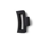 Pince cheveux noir mat rectangulaire L9cm