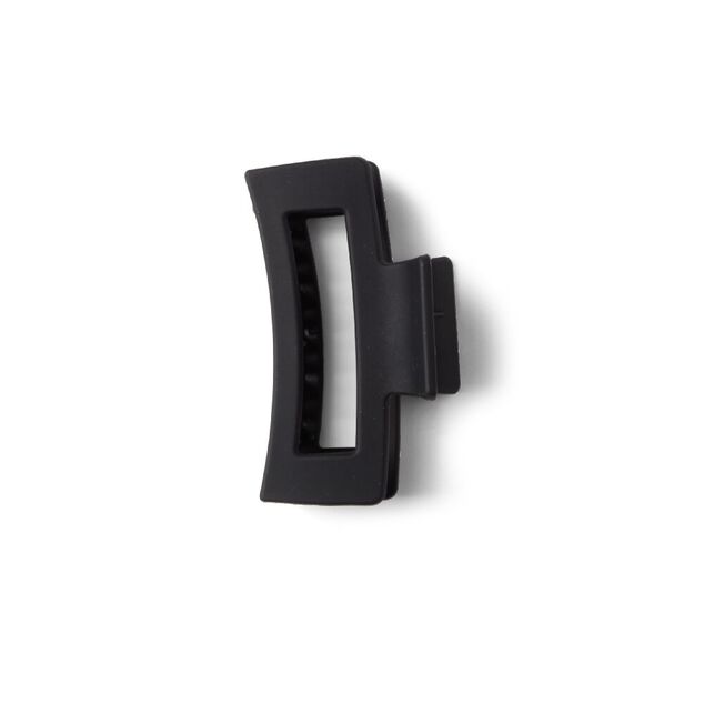 Pince cheveux noir mat rectangulaire L9cm