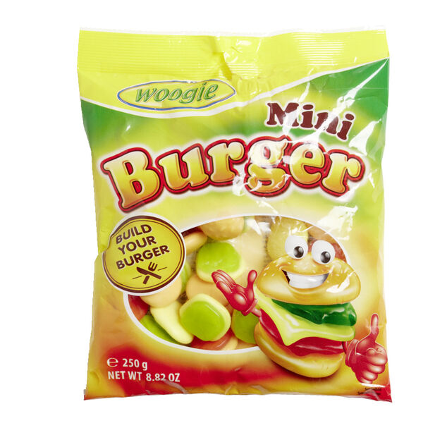 Bonbons mini burger - Sachet de 250gr