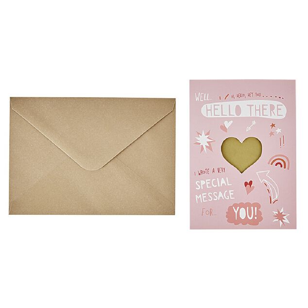 Carte &agrave; gratter Coeur