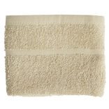 Lot de 2 torchons &eacute;ponge coton beige 40x70cm