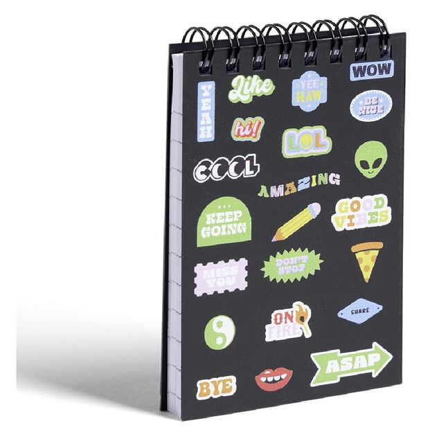 Carnet spirale A7 à lignes 140 pages