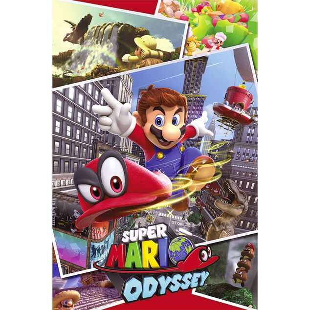 Poster Super Mario Odyssey - Collage