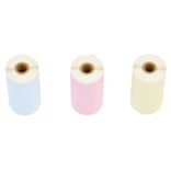 Rouleau autocollant coloré x 3 pour imprimante Printick
