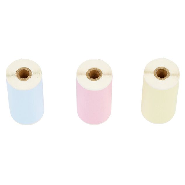 Rouleau autocollant coloré x 3 pour imprimante Printick