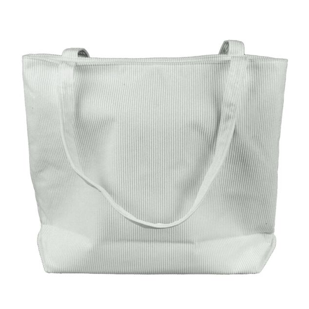 Tote bag velours côtelé 42x12xH35cm (2 modèles)