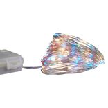 Guirlande &eacute;lectrique cuivre 200 microLED 20m d'&eacute;clairage multicolore