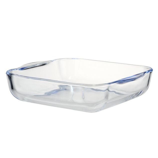 Plat &agrave; four carr&eacute; 1,5L en verre 24x21xH5,5cm