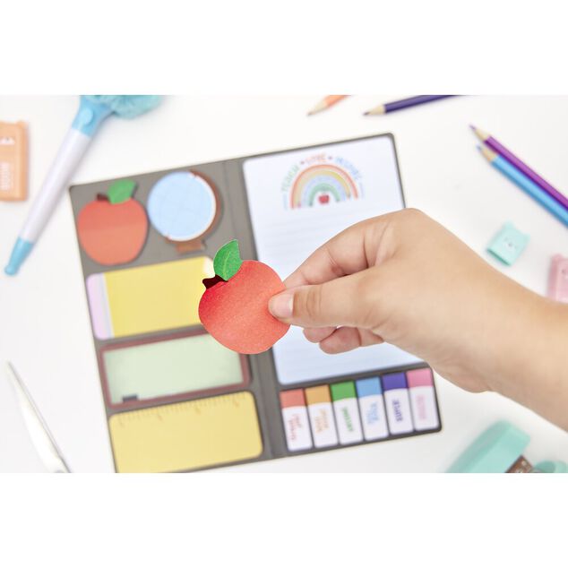 Carnet de notes fun feuilles adhésives 10,5x20cm (2 modèles)