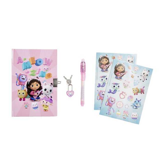 Agenda secret avec stylo et planche de stickers