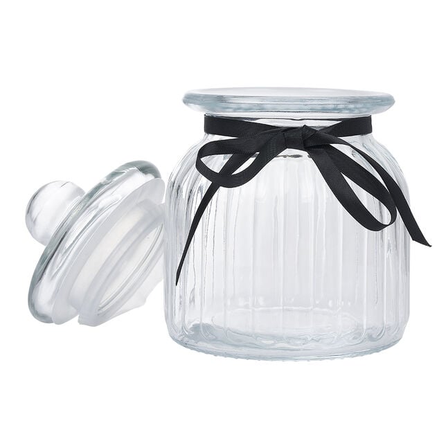Bonbonni&egrave;re en verre transparent 1,6L