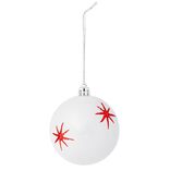 Boule de Noël motif étincelle Ø8cm (3 modèles)
