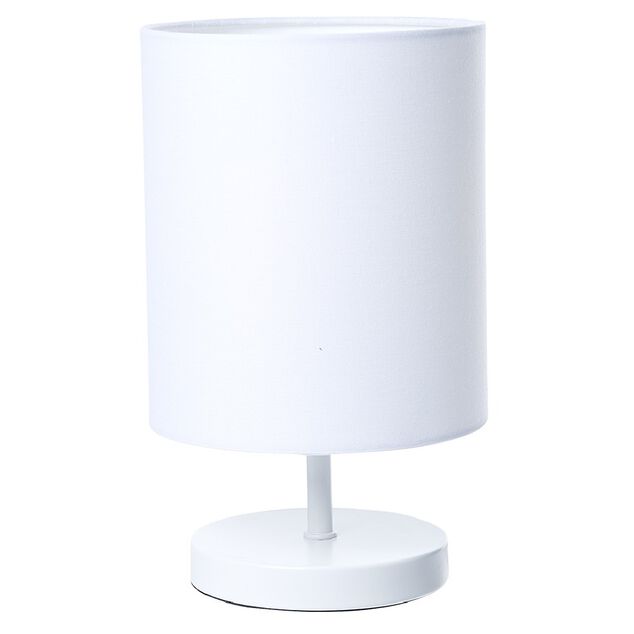 Lampe de chevet m&eacute;tal blanc