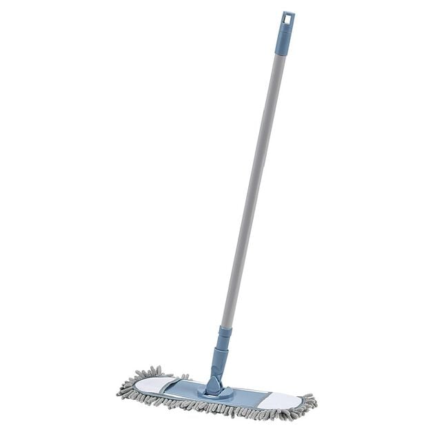 Balai plat avec manche t&eacute;lescopique L120 cm
