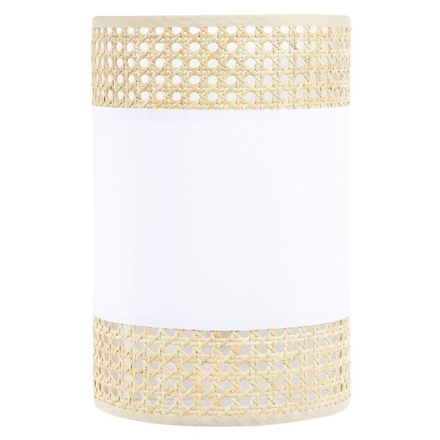 Applique cannage coton beige et blanc