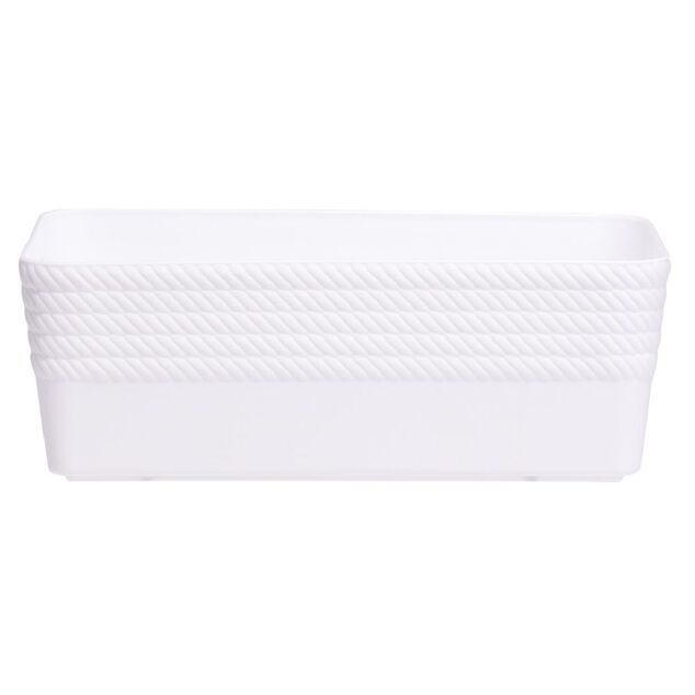 Bo&icirc;te plastique blanc 20x11xH7cm
