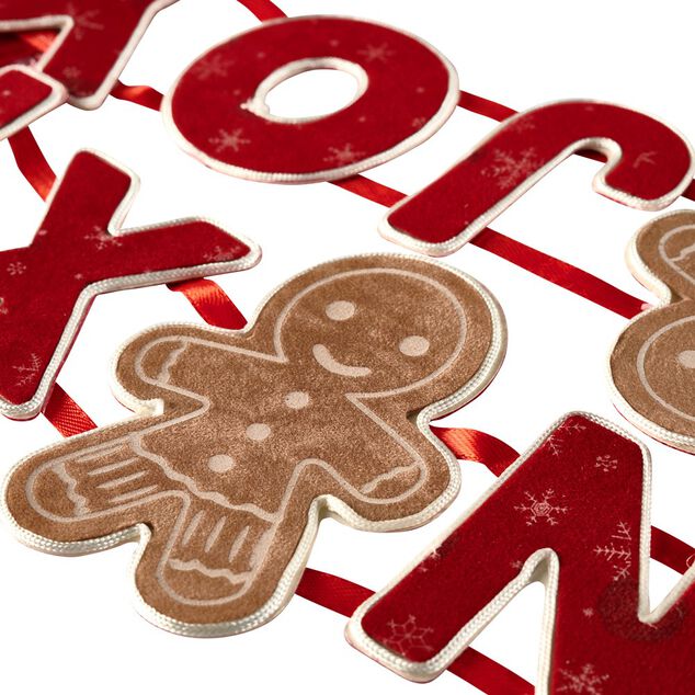 Guirlande Joyeux No&euml;l rouge