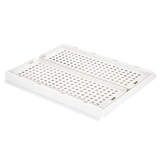 Rangement dressing superposable coulissant blanc grand mod&egrave;le