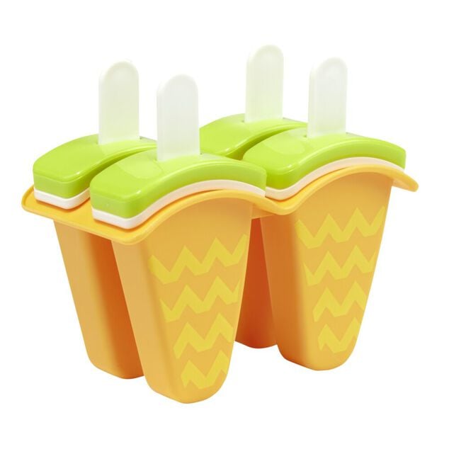 Moule &agrave; glace x4 motif fruit H11,5cm (2 mod&egrave;les past&egrave;que ou ananas)