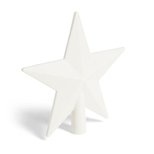 Cimier &eacute;toile blanc 20x20cm