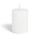Bougie LED blanche Ø7,5xH10cm
