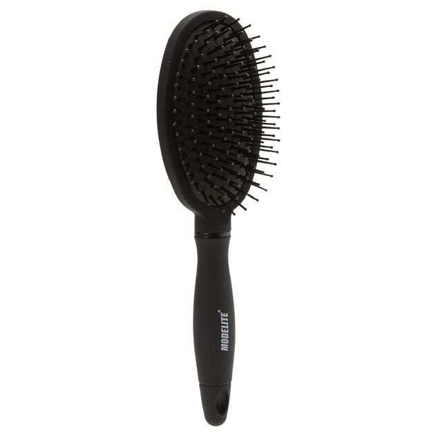 Brosse pneumatique ovale picots perl&eacute;s pvc noir