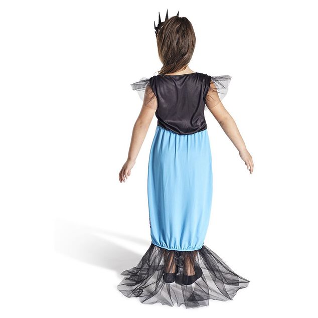 D&eacute;guisement enfant sir&egrave;ne robe et serre-t&ecirc;te noir et violet 7/10ans