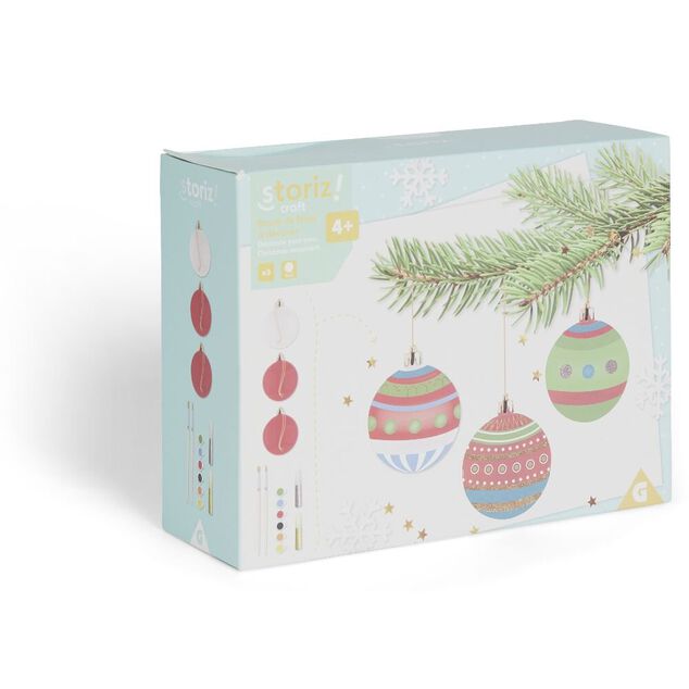 Boule de No&euml;l &agrave; personnaliser x3