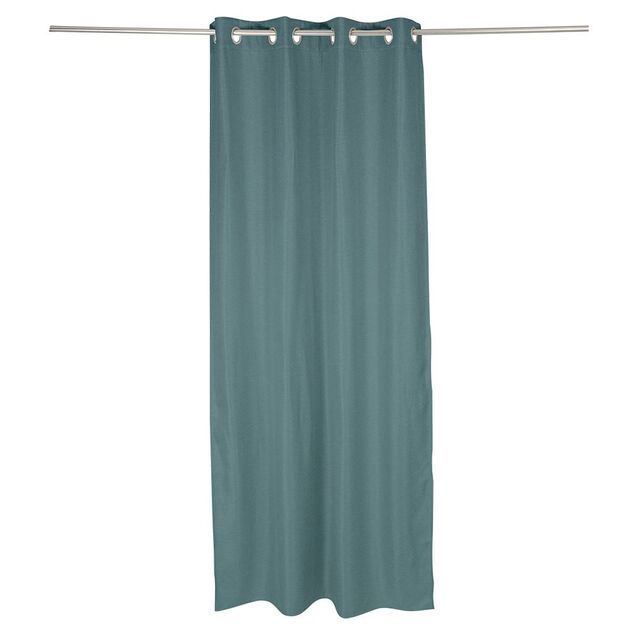 Rideau occultant effet tram&eacute; bleu fonc&eacute; 140x240cm